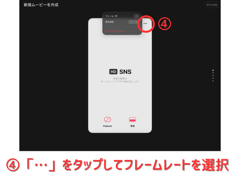 ProcreateDreams編集画面